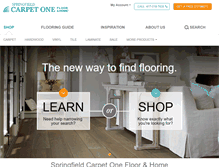 Tablet Screenshot of carpetonespringfield.com